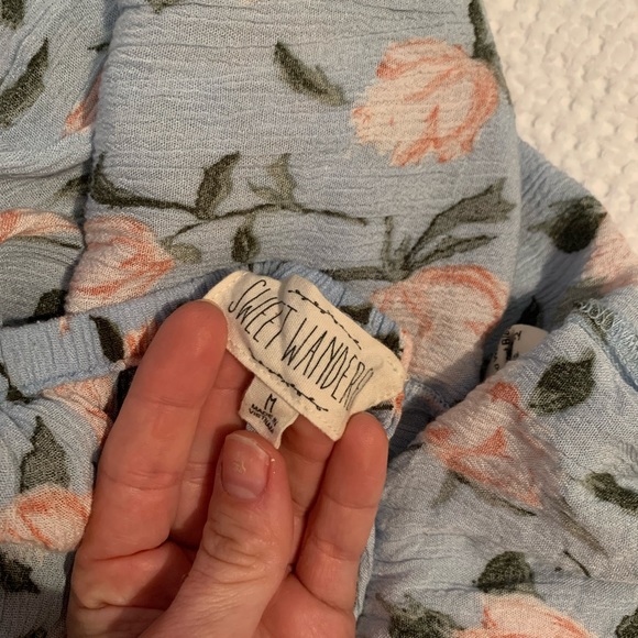 Light Blue Floral Dress - Picture 5 of 6